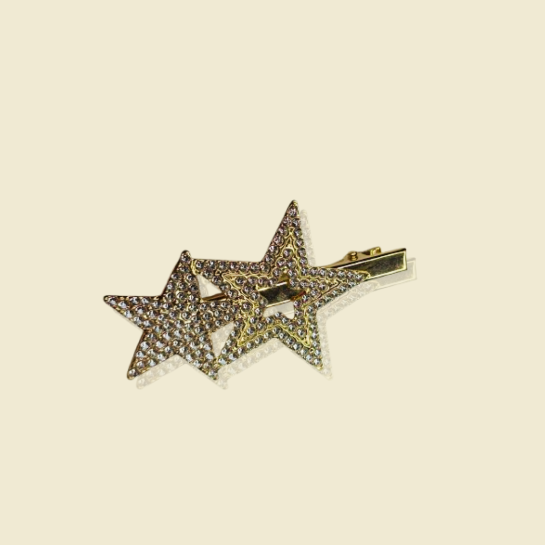 Premium Crystal Hair Clip Set – 3 in 1