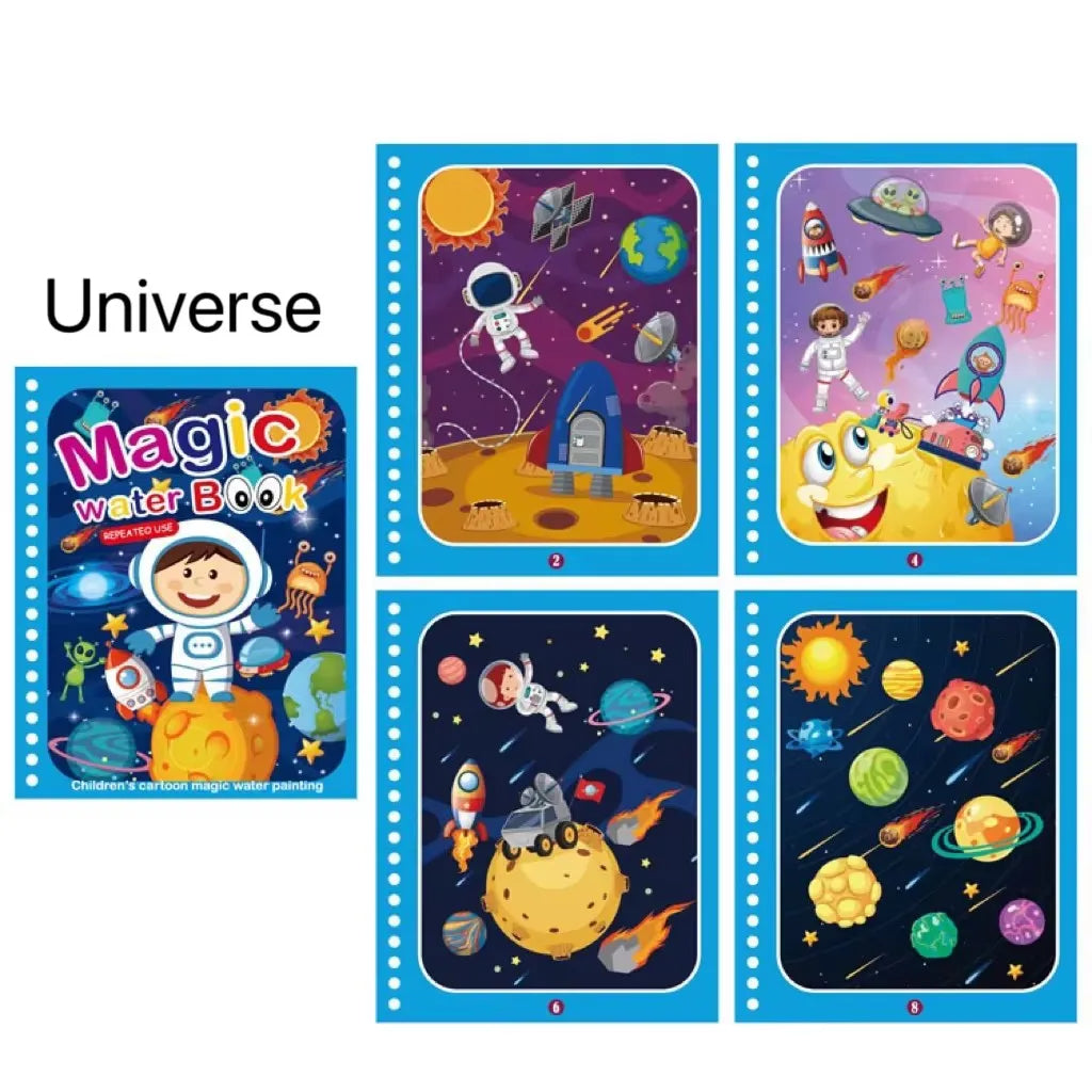 Magic Water Drawing Book with Pen