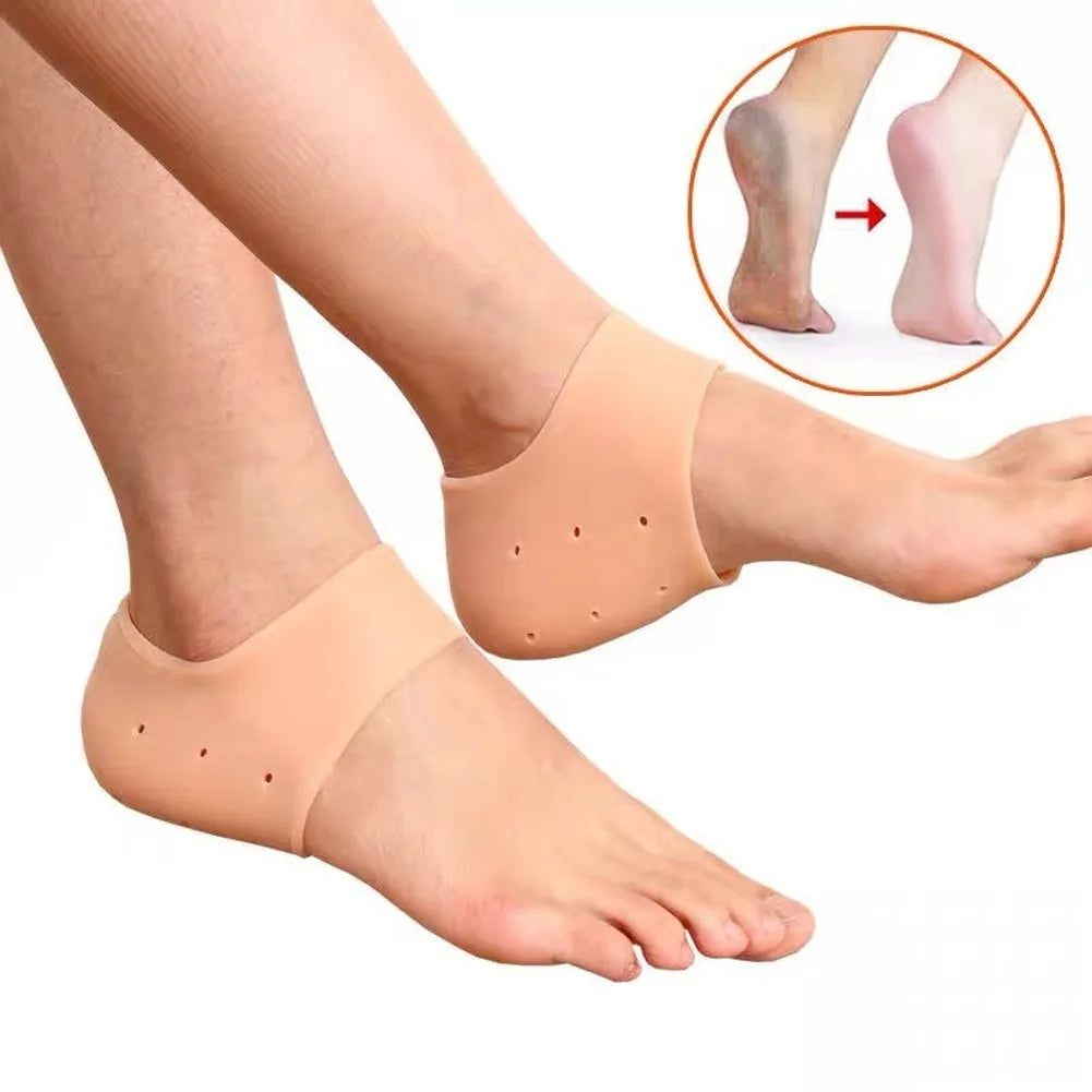 Pair of Anti-Crack Silicone Heel Inserts