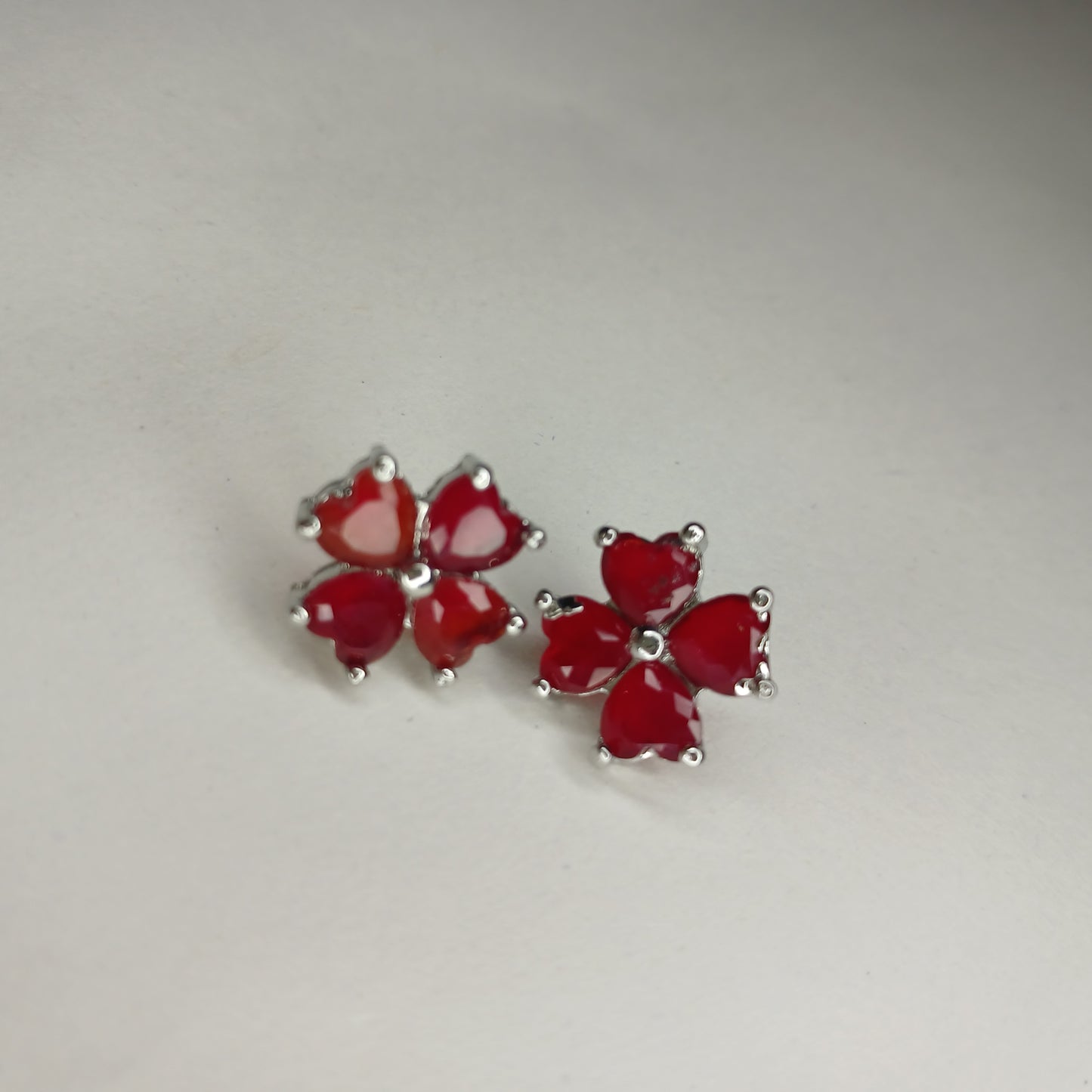 Elegant Floral Gold/Silver-Tone Jewelry Set