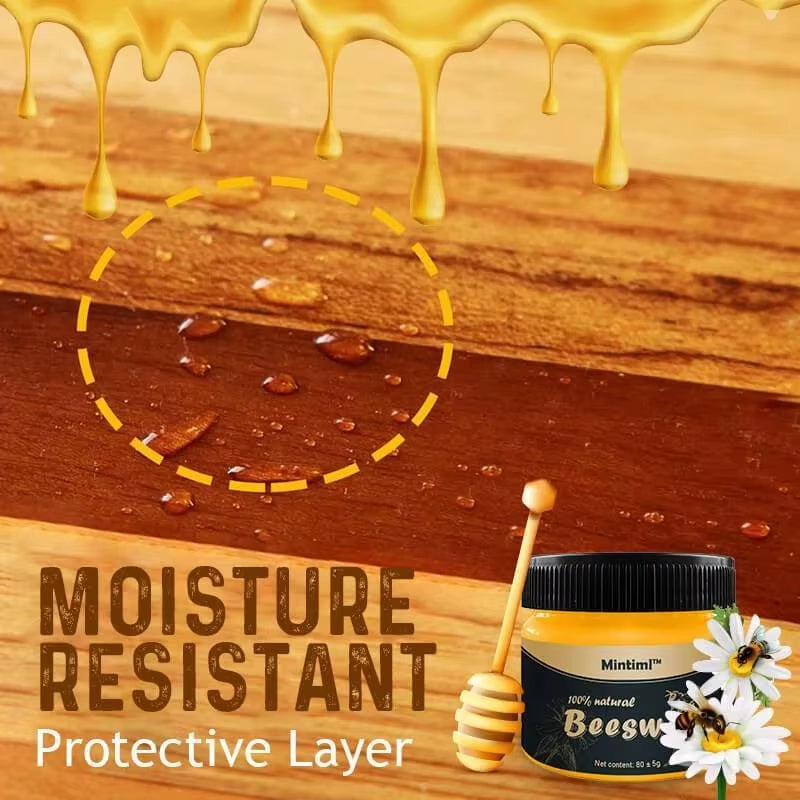 Wood Seasoning Beeswax for Furniture Care – 80g Complete Solution