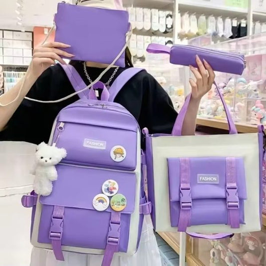 4-Piece School Bag Set – Stylish & Practical!