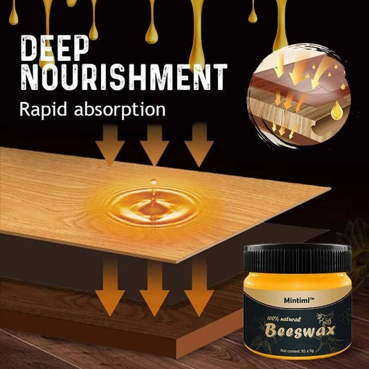 Wood Seasoning Beeswax for Furniture Care – 80g Complete Solution