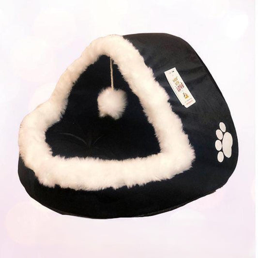 LuxVelvet Heated Pet House - Soft & Cozy Winter Retreat for Cats and Dogs