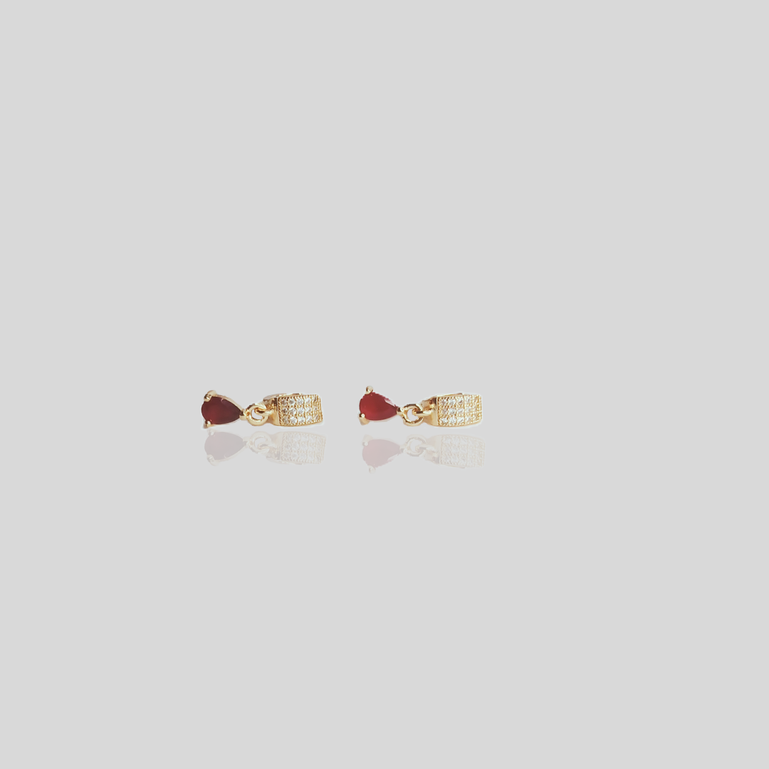 Trendy Artificial Stone Drop Earrings