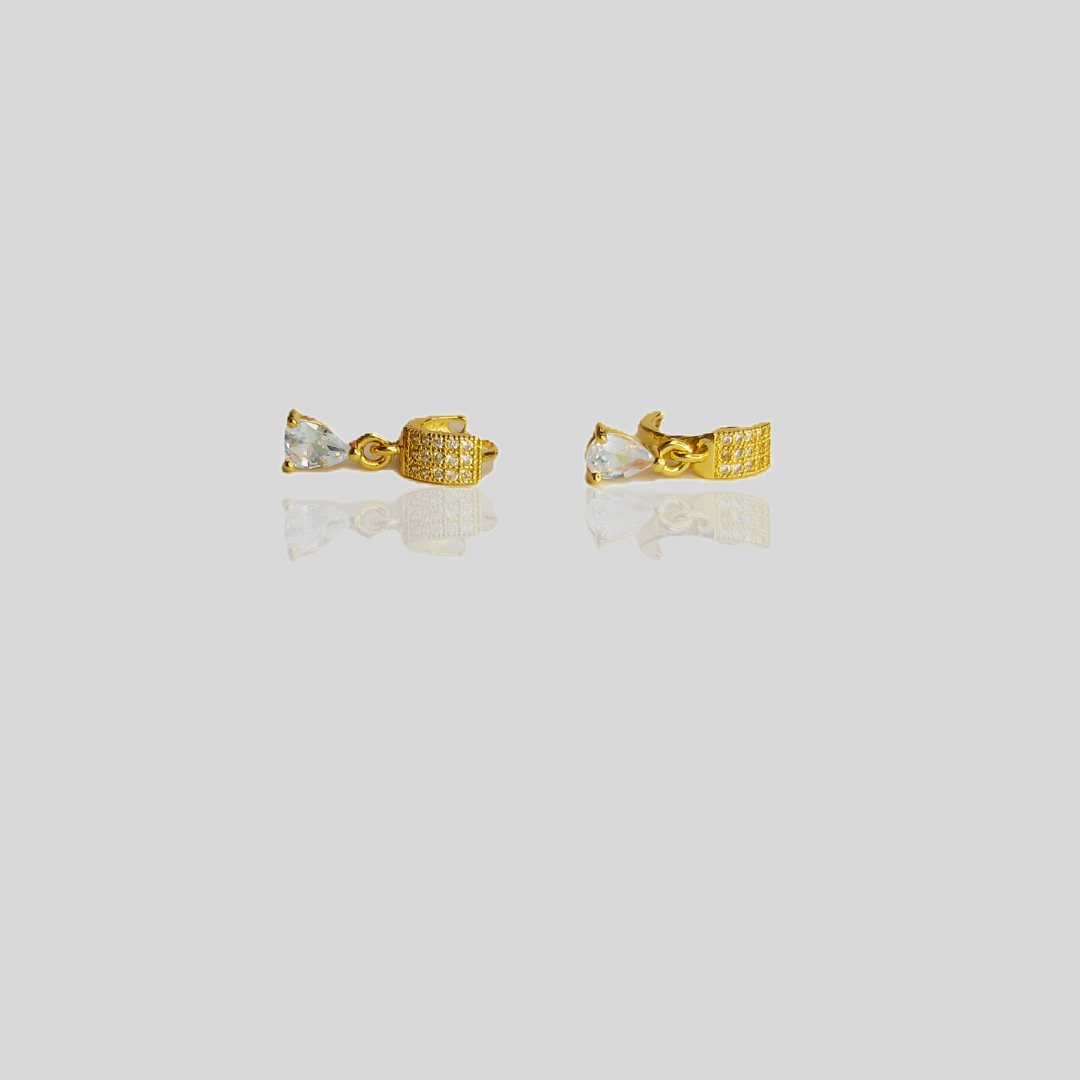 Trendy Artificial Stone Drop Earrings