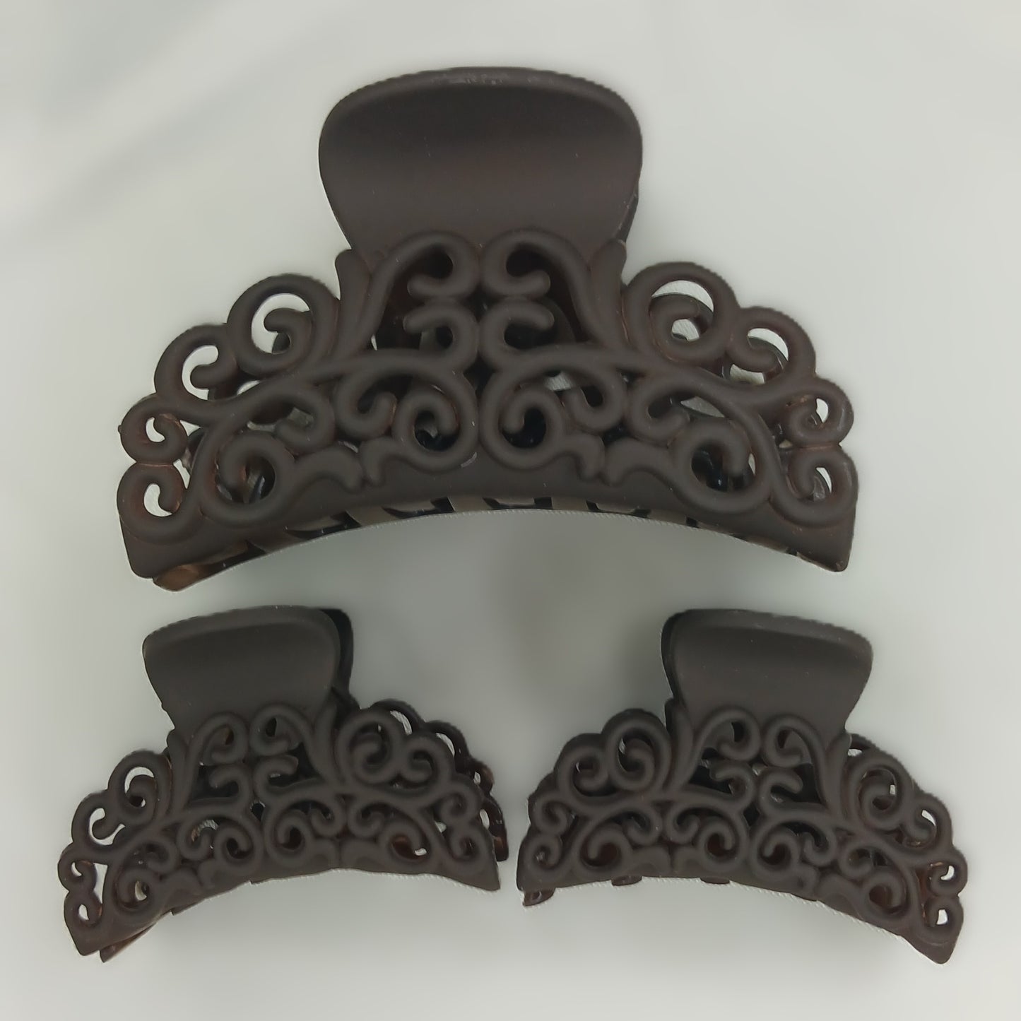 Matte Hollow Shark Clips - Set of 3