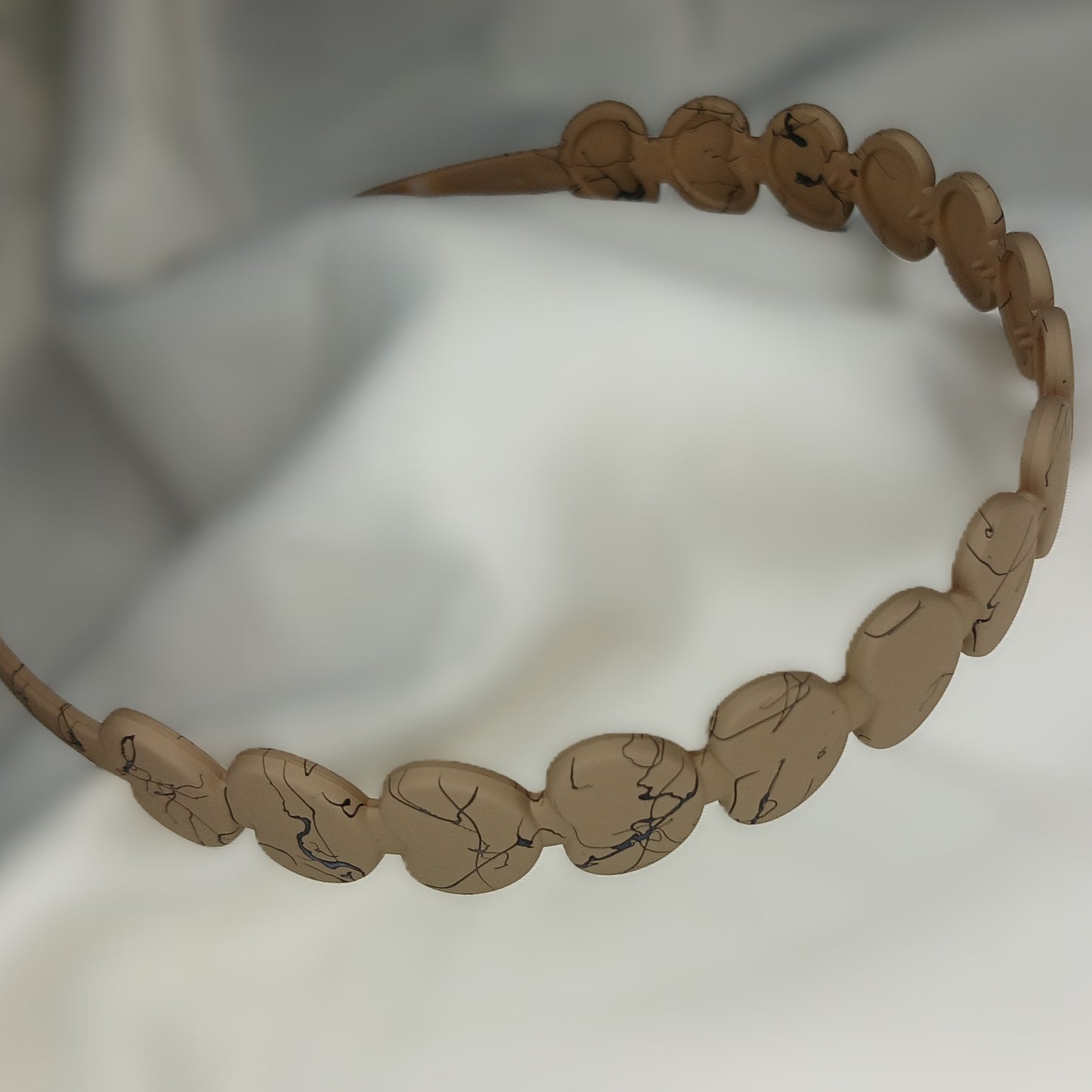 Heart-Shaped Headband -  Matte Plastic Hairband