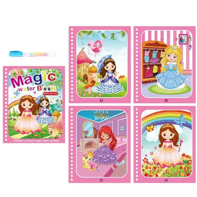 Magic Water Drawing Book with Pen