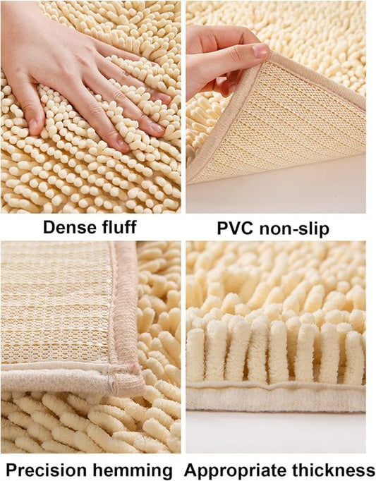 Super Soft Microfiber Nonslip Water Absorbent Bath Mat